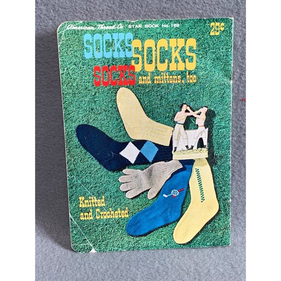 Vintage American Thread Co. Star Book No. 168 Socks & Mittens Knitted & Crochete - Picture 2 of 2